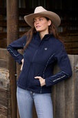 Womens Pure Western Corine Softshell Jacket - Navy