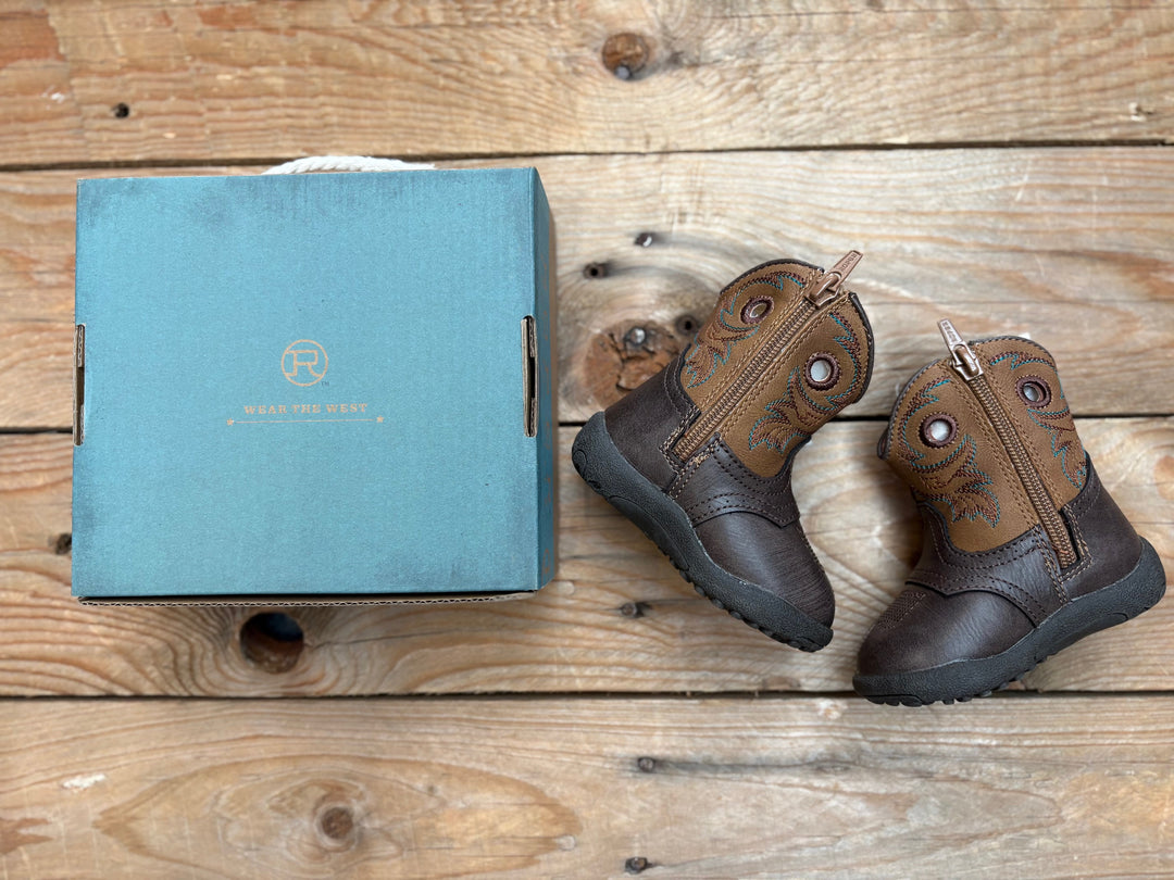 Infant Roper Cowbaby Daniel Boot - Brown / Tan