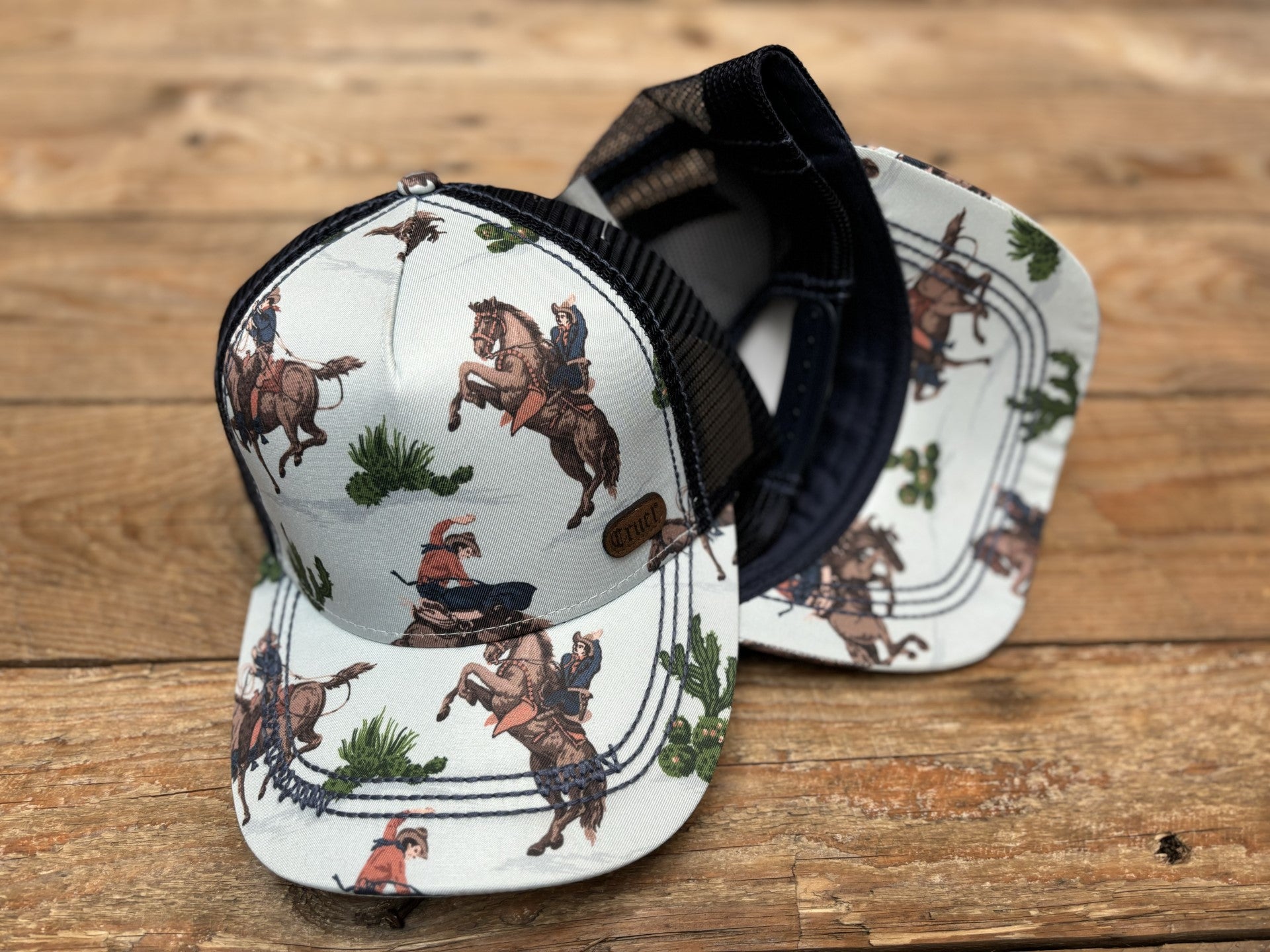 Cruel Denim Horse Print Cap (6913174831181)