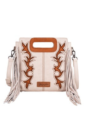 Womens Wrangler Dallas Fringe Bag - Beige Pink or Coffee