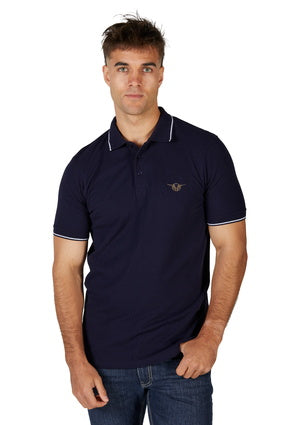 Mens Bullzye Dennis Polo Shirt - Navy (7350928343117)