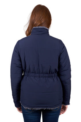 Womens Wrangler Denver Reversible Jacket - Navy / Charcoal (7511281107021)