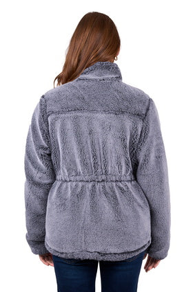 Womens Wrangler Denver Reversible Jacket - Navy / Charcoal (7511281107021)