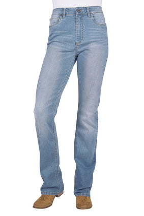 Womens Wrangler Dillen High Rise Boot Cut Jean - Sky (7553551859789)