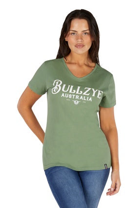 Womens Bullzye Eleanor Tee - Moss