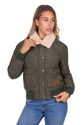Womens Pure Western Emelia Jacket - Green