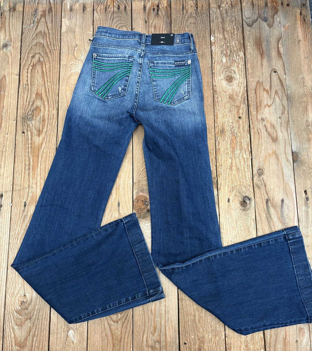 Womens 7 for All Mankind Dojo Jean - Evergreen
