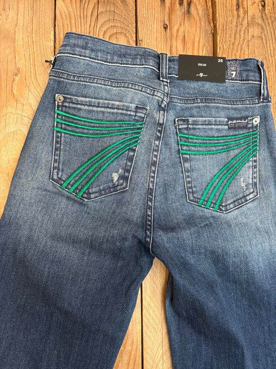 Womens 7 for All Mankind Dojo Jean - Evergreen