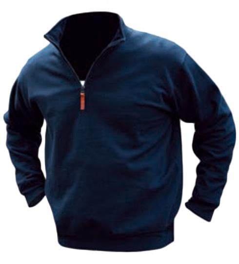 Mens Pilbara Classic Zipper Pullover French Navy (7500591530061)