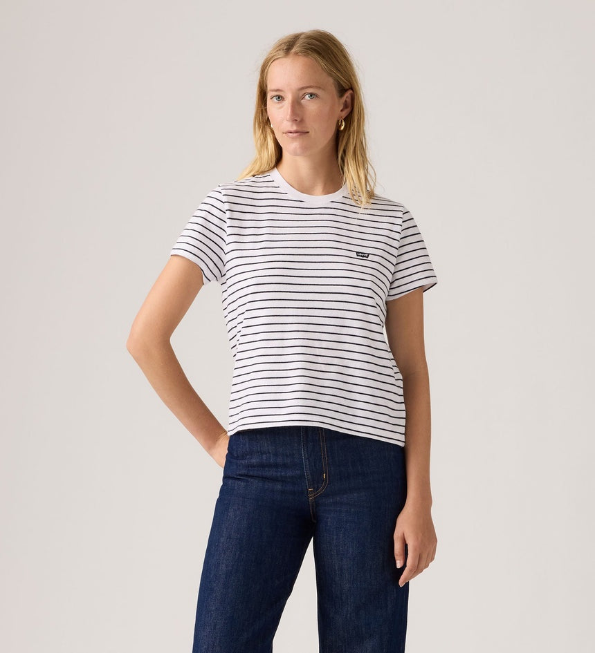 Womens Levi Favorite Cotton Tee Tshirt - HM Golf Course Stripe