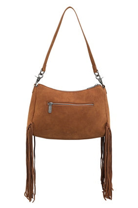 Womens Wrangler Feature Buckle Shoulder Bag - Tan