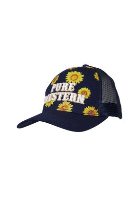 Pure Western Frankie Trucker Cap - Navy (7327721193549)