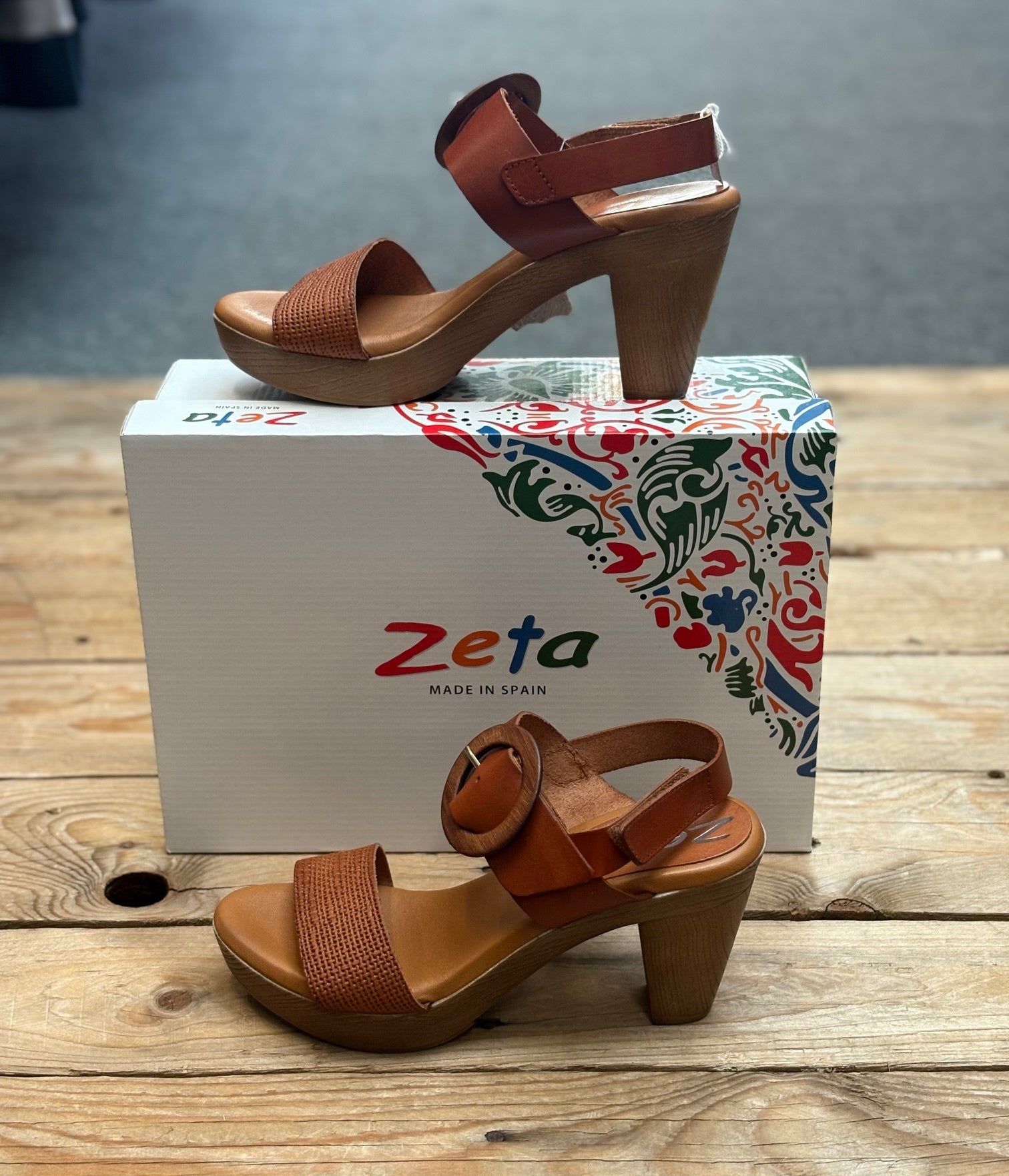 Womens Zeta Freya Sandal - Linen / Vaq. Cuero (7556410605645)
