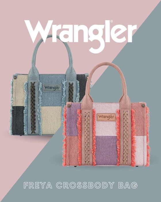 Womens Wrangler Freya Crossbody Bag - Blue or Pink