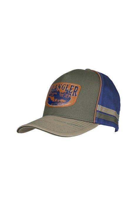 Mens Wrangler Fritz High Profile Full Back Cap - Cypress / Tan
