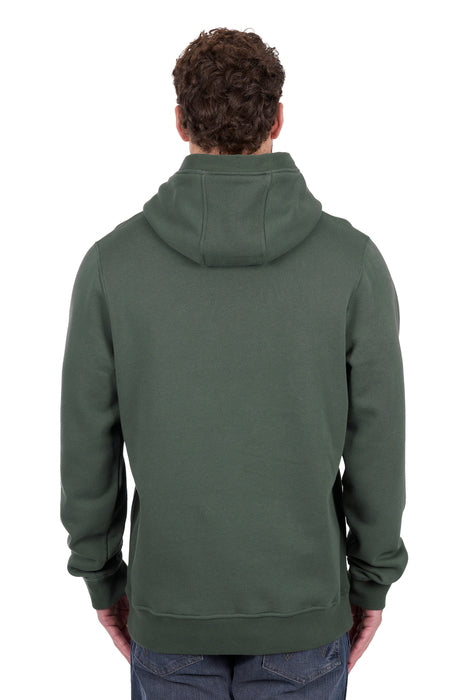 Mens Wrangler Glen Pullover Jumper Hoodie - Cypress Green