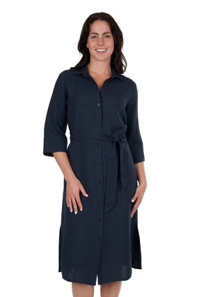 Womens Thomas Cook Halena Shirt Dress - Navy (7348505935949)