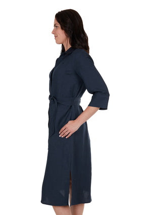 Womens Thomas Cook Halena Shirt Dress - Navy (7348505935949)