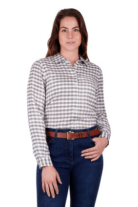 Womens Thomas Cook Harper LS Linen Blend Shirt - Sage (6894256881741)