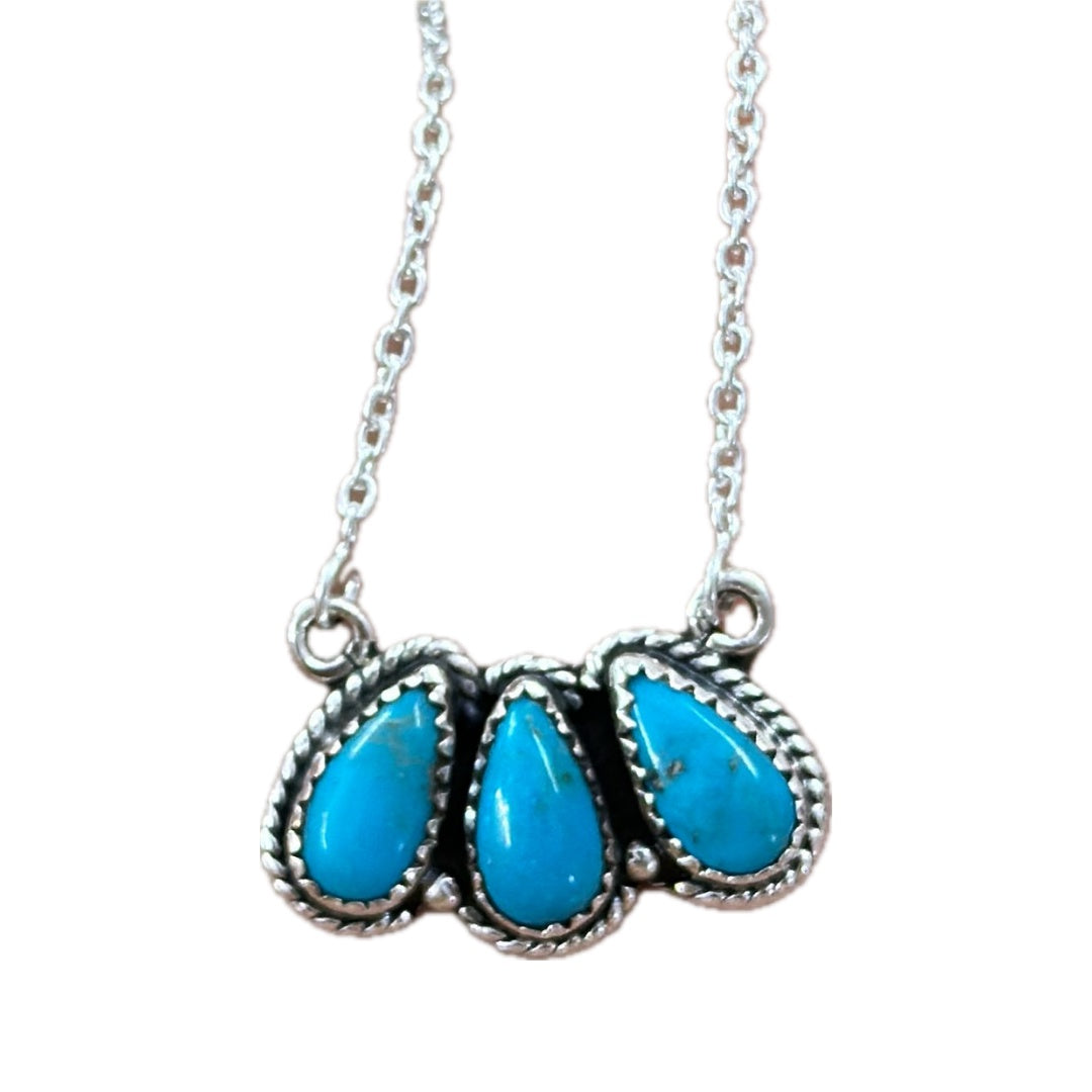 Wild Brumby Co - Turquoise High Country Trio Necklace