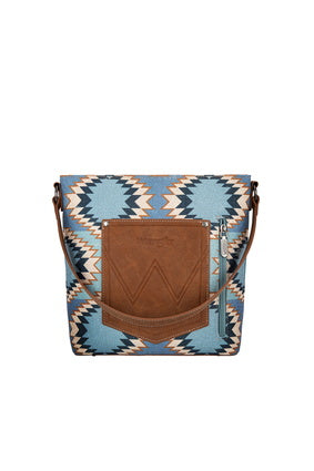 Womens Wrangler Inez Shoulder Bag - Blue or Natural
