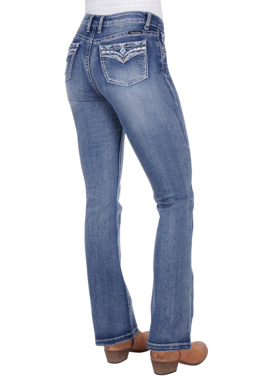 Womens Pure Western Jemma High Rise Bootcut Jean - 30 Leg