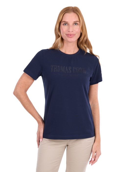 Womens Thomas Cook Jo Short Sleeve Tee Tshirt - Navy