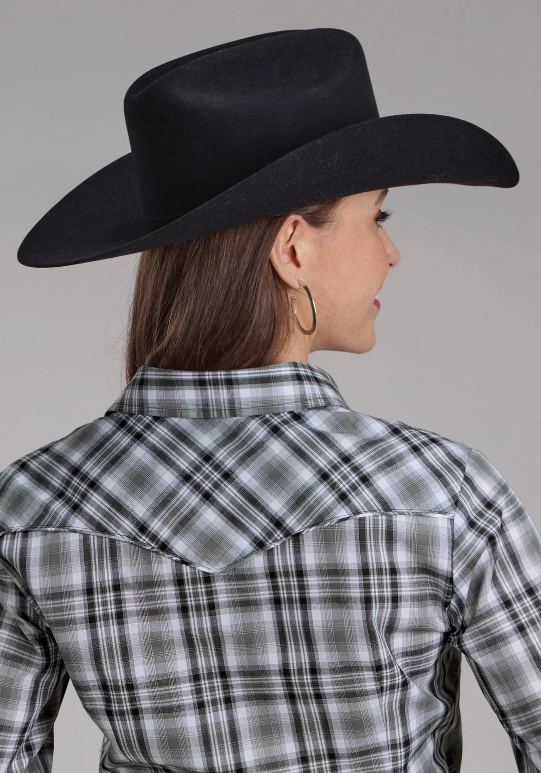 Womens Roper Karman Special LS Shirt - Grey Rose (7434566336589)