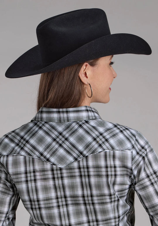 Womens Roper Karman Special LS Shirt - Grey Rose (7434566336589)