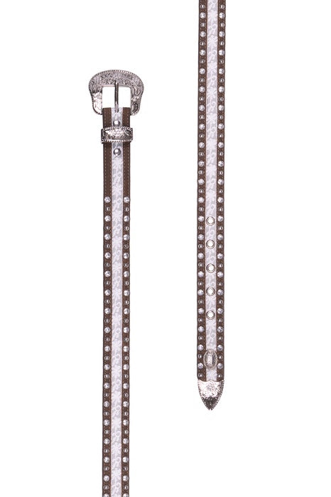 Kids Girls Pure Western Elaine Belt - Chocolate