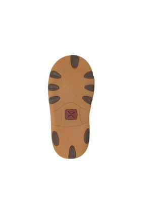 Infant Twisted X Weave Casual Mocs - Brown / Black