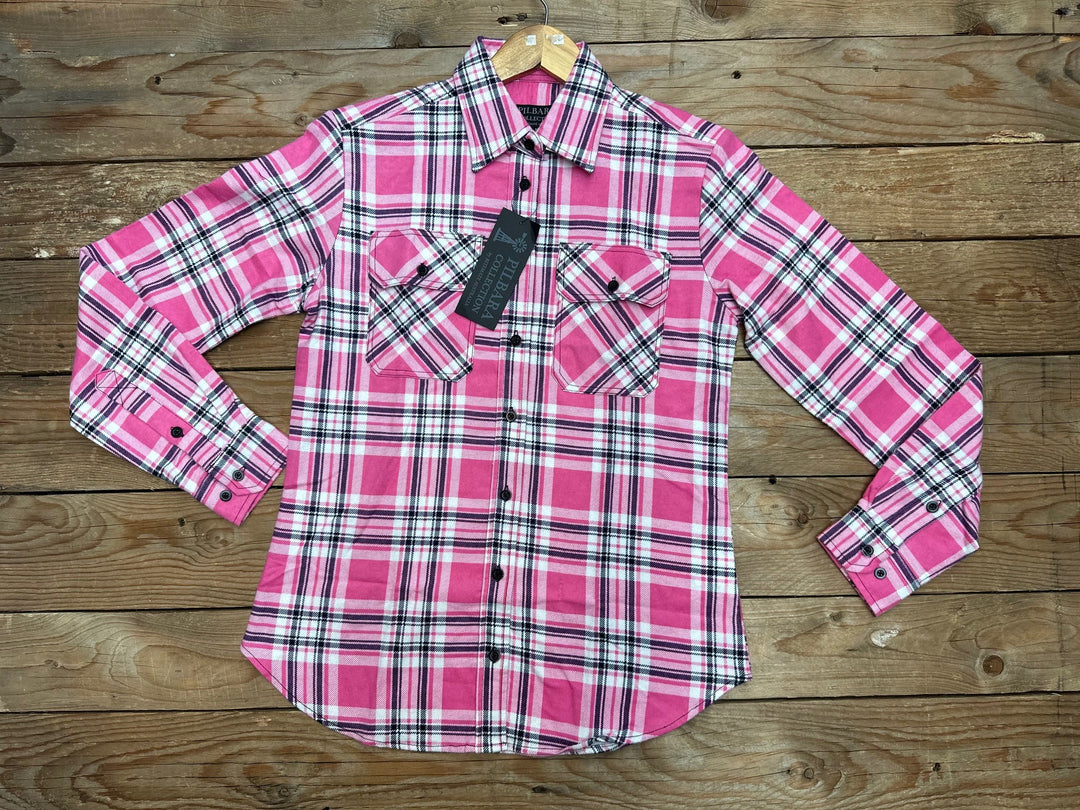 Womens Pilbara Flannelette Open Front Shirt - Choose Colour (7477578793037)