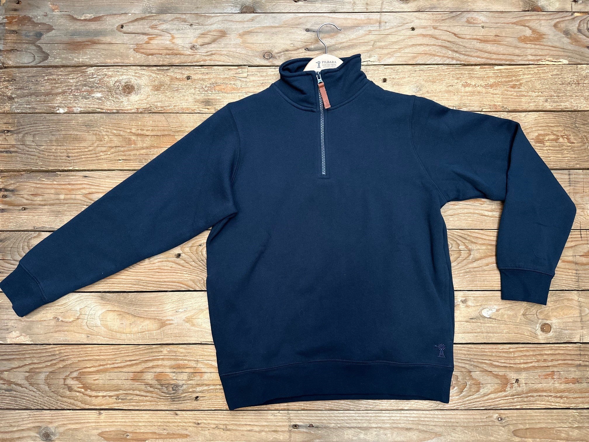 Ladies Pilbara Fleece Pullover -French Navy (7500603752525)