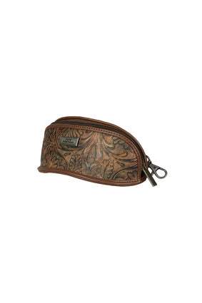 Pure Western Leah Glasses Case - Tooled Tan (7329318830157)