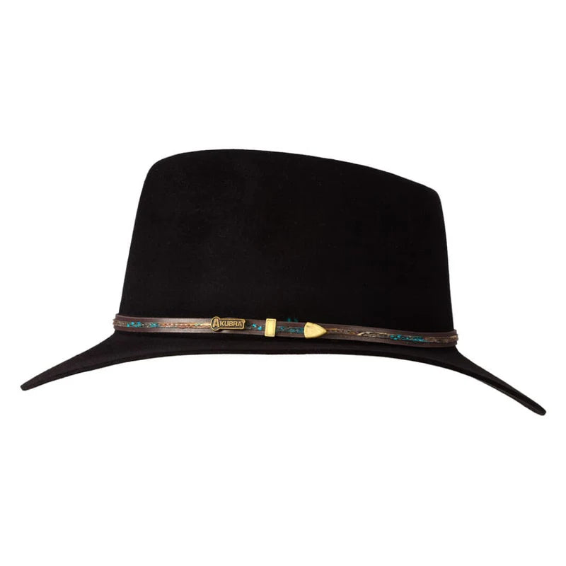 Akubra Hat Leisure Time - Black (7339303174221)