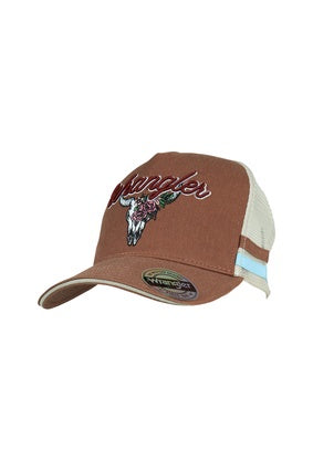 Womens Wrangler Lisha High Profile Trucker Cap - Brown