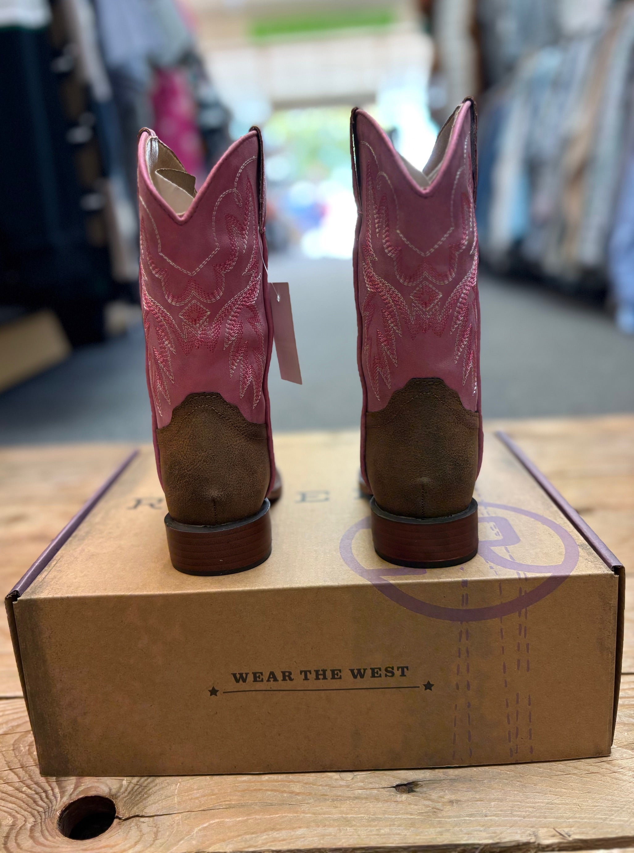 Little Kids Roper Gretchen Boot - Tan / Pink