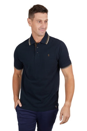 Mens Thomas Cook Logan Tailored Polo - Navy (7351243702349)