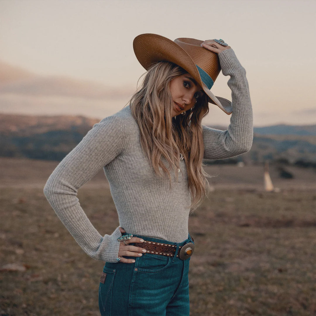 Charlie 1 Horse X Lainey Wilson Straw Hat - Lone Wolf - Cognac