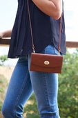 Thomas Cook Louisa Leather Wallet Bag - Tan