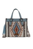 Wrangler Lucia Buckle Handle HandBag - Blue or Tan