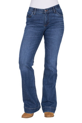 Womens Wrangler Willow Luna Trouser Jean - Wild Indigo (7553550221389)