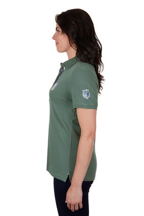 Womens Thomas Cook Luna Polo Shirt - Khaki (7336669282381)