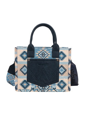 Womens Wrangler Macy Aztec Crossbody Bag Small Tote - Blue Coral or Tan