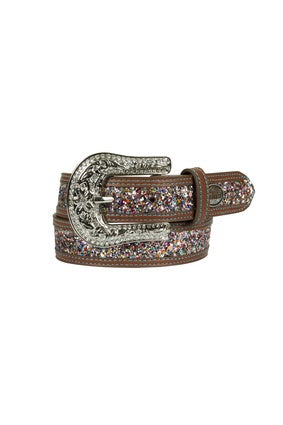 Kids Pure Western Maisey Belt - Multi Glitter (7328058671181)