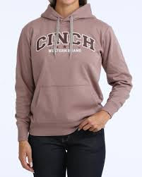 Womens Cinch 5 Stars Logo Hoodie Jumper - Lilac