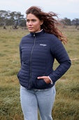 Womens Wrangler Marta Reversible Jacket - Navy / Fluffy Pink