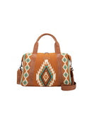 Wrangler Maya Aztec Duffle Bag - Tan or Black (7497067528269)