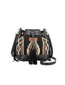Wrangler Maya Aztec Bucket Bag - Tan or Black (7497067462733)