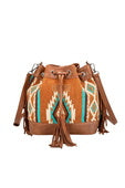 Wrangler Maya Aztec Bucket Bag - Tan or Black (7497067462733)